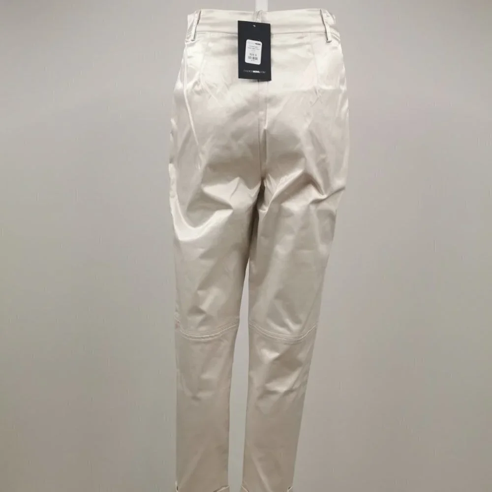 Fashion Nova High Rise Satiny Champagne  Pants - Picture 5 of 6